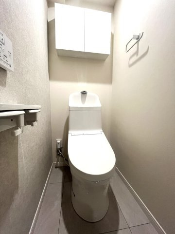 ビレッタ百道のトイレ|縦型トイレはお掃除などお手入れがしやすく常に清潔に保ちやすいですよ♪