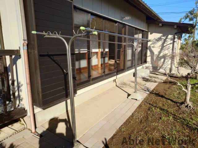 TCK磯山戸建の庭|洗濯物干しあり