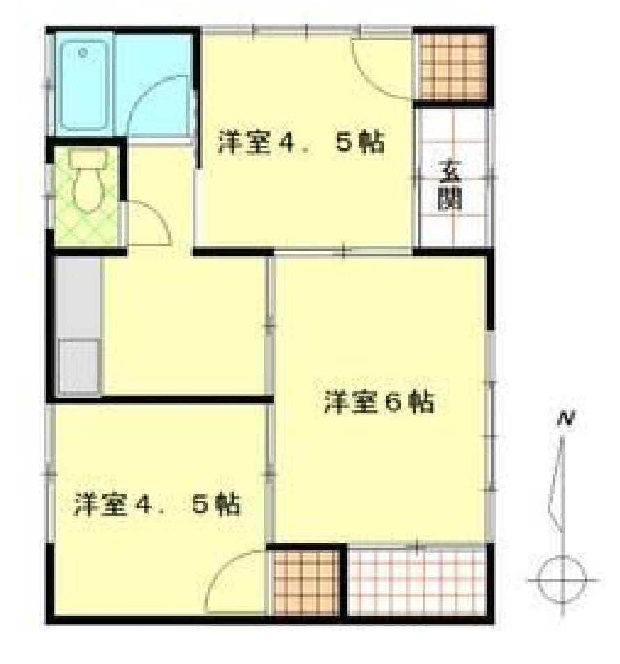 売5棟平屋　足利市大沼田町の間取り