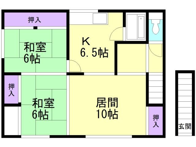 コーポ高平の間取り