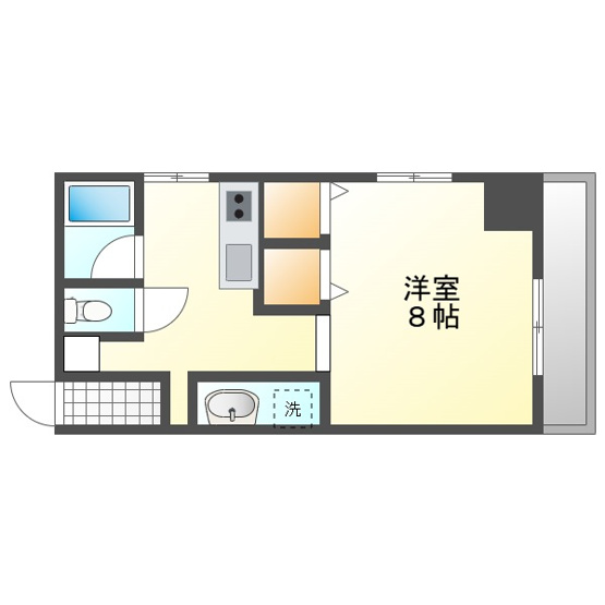 【間取り】 | スタシオン電車みち | 反転タイプ