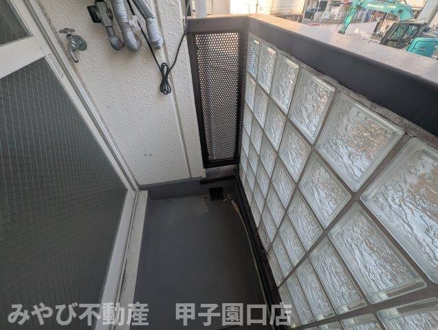セントラル武庫川のバルコニー