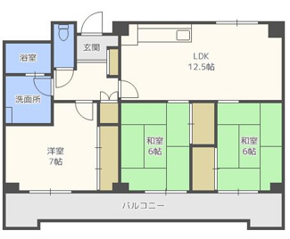 【間取り】 | グランドール那珂