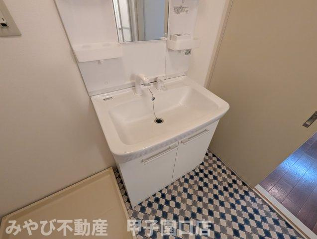 花園マンションの洗面所