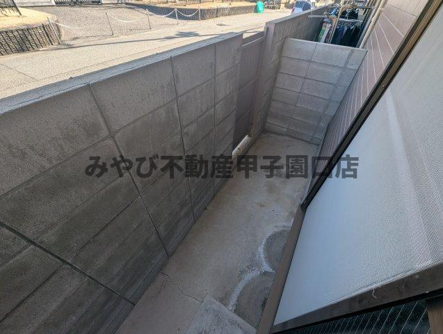 田野ハイツのバルコニー