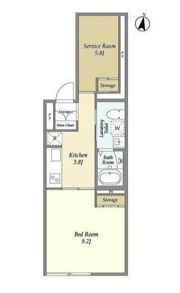 SOLASIA residence 都立大学の間取り