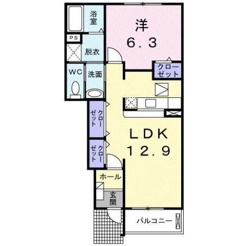 【間取り】 | メリーグレースＢ
