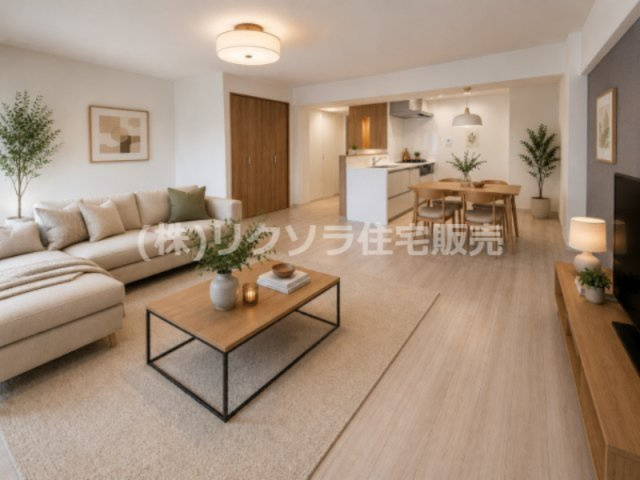 香里ケ丘ガーデンハイツⅠの居間・リビング|LDK22.0帖
■物件内覧・資金計画相談・住宅ローン相談、リフォーム相談、お問合せ受付中■
※当日・翌日のご内覧、ご相談はお電話でのお問合せがスムーズです！