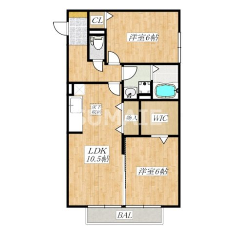 コートクレアールの間取り