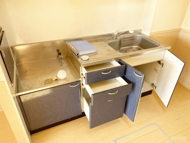 コートクレアールのキッチン|ガスコンロ設置可能！