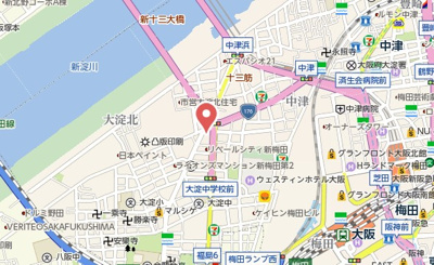 【地図】 | エスリード大阪デュアルゲート