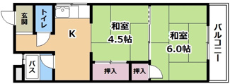 【間取り】 | ヤマモトハイツ