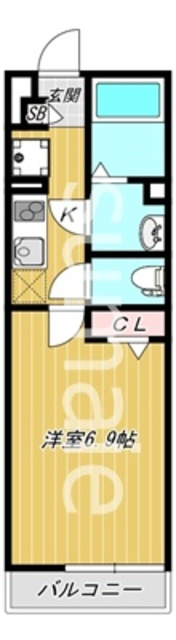 リブリ・クレール浦和の間取り|人気のフローリングです。