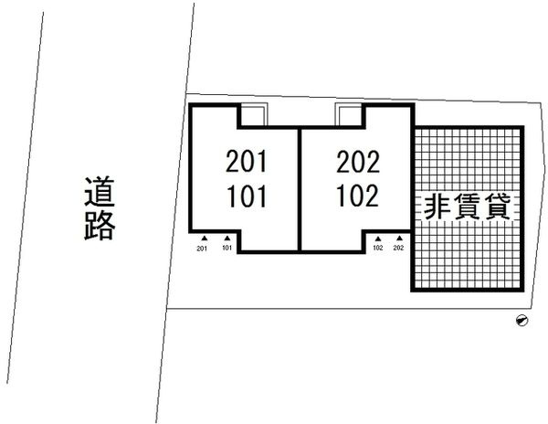 サンシルク白糸台の区画図