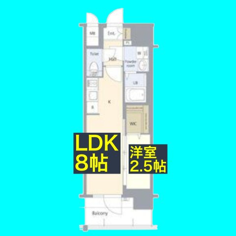エスリード ザ・レガリア新栄ALTAIERの間取り