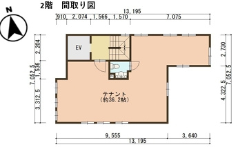 木屋町のはりビルの間取り
