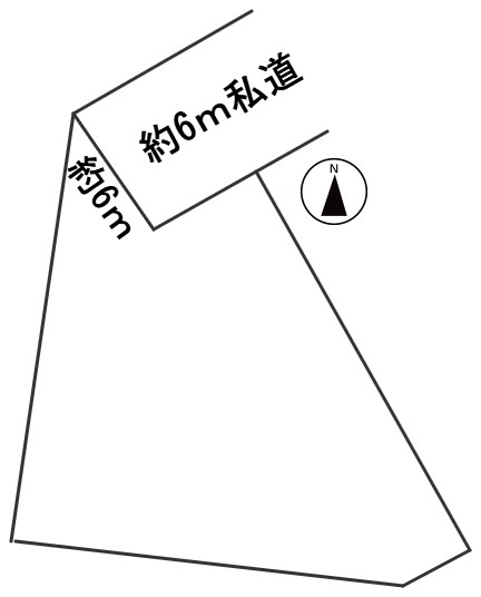 ６６５３６　岐阜市小西郷1丁目土地の区画図