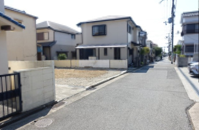 【前面道路含む現地写真】 | 霞ヶ丘６丁目　土地