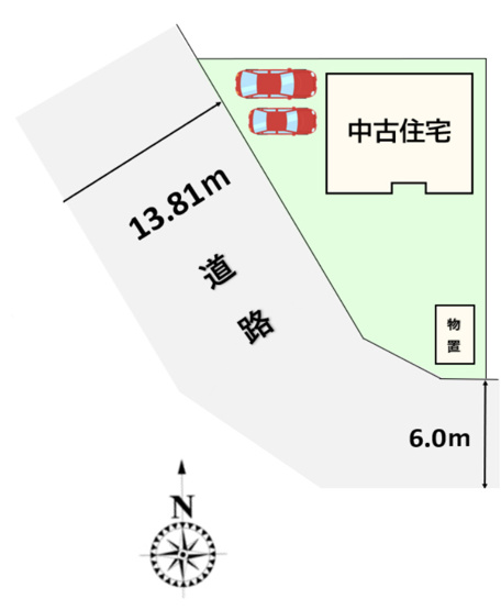 【区画図】 | 行田市長野5丁目　中古戸建