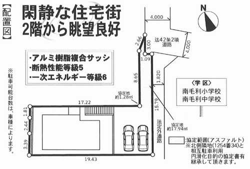 厚木市温水西1丁目　新築戸建全1棟の区画図