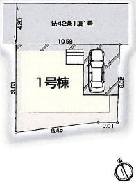 Livele Garden.S 川越市上野田町の区画図