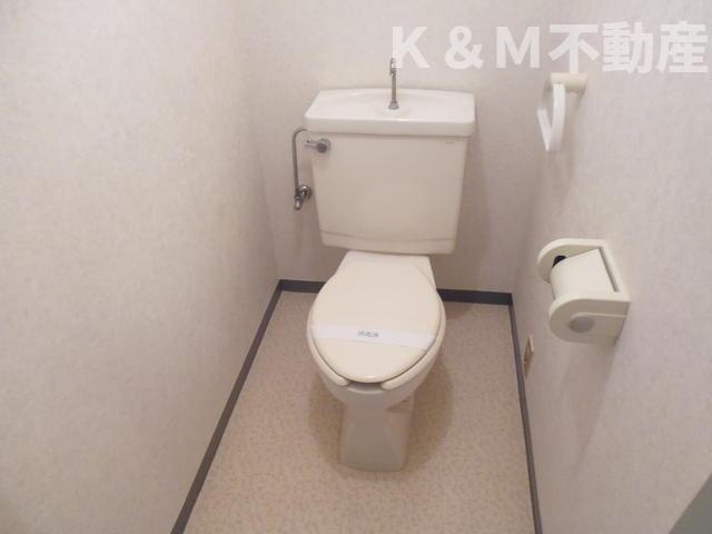 恩田コーポ２のトイレ|コンパクトで使いやすいトイレです