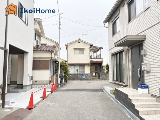 明石市大久保町江井島　新築戸建の前面道路含む現地写真|【ホームページに現地動画掲載中】●年中無休：当日予約可●前面道路は4m！交通量も少なく安心！