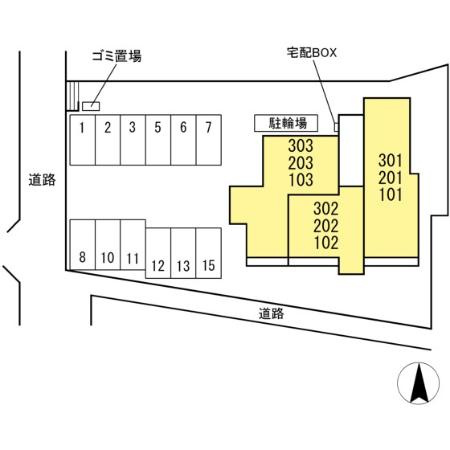 リアンフォールの区画図