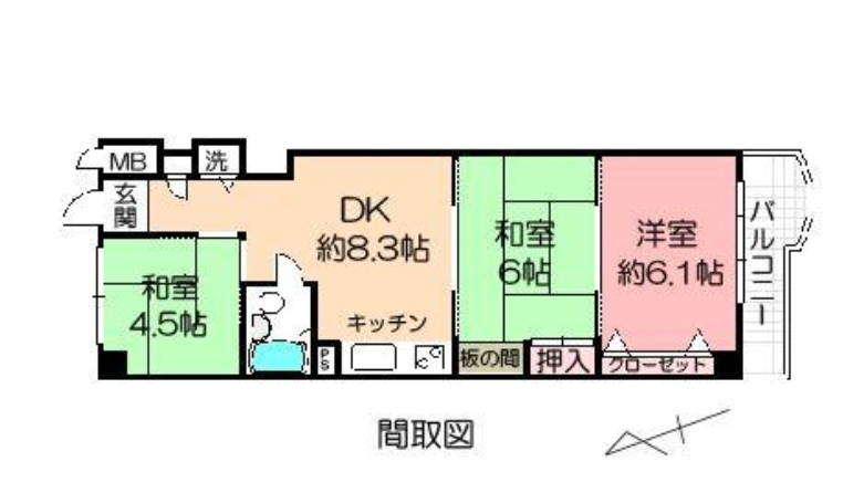 ロワジール伊豆一碧参番館の間取り