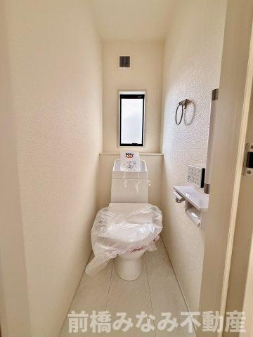 【新築平屋】高崎市箕郷町生原第7　４号棟(全４棟)　リーブルガーデン　新築建売分譲のトイレ|シンプルで使いやすいトイレです