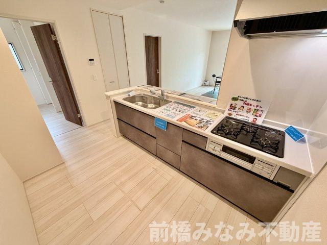 【新築平屋】高崎市箕郷町生原第7　４号棟(全４棟)　リーブルガーデン　新築建売分譲のキッチン|キッチンです