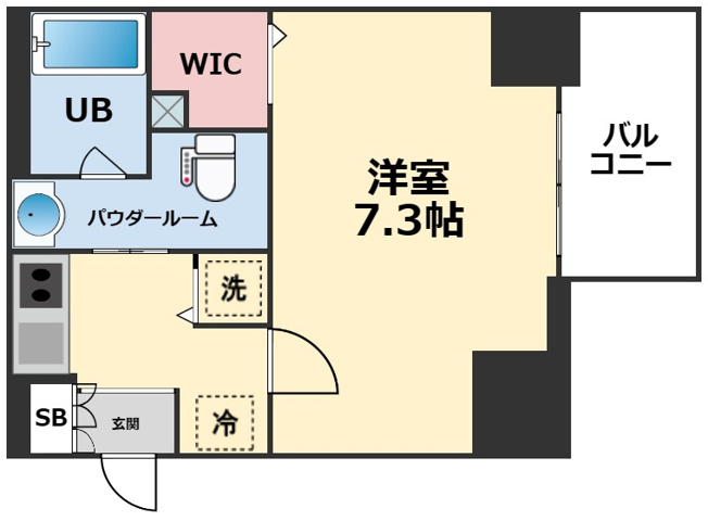 【間取り】 | サムティ南堀江LUCE