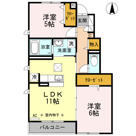 パブロハニー　Ａの間取り