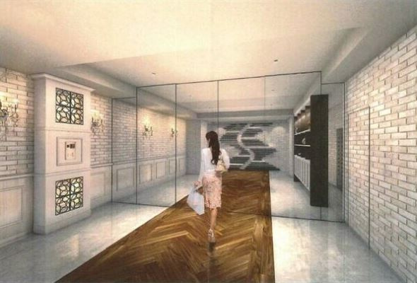 スプランティッド新大阪Ⅴのエントランス