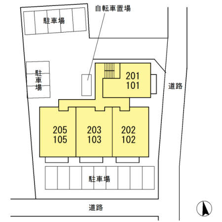 サンフローラの区画図