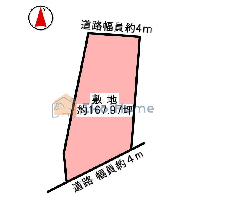 明石市大久保町江井島　土地の土地図|●年中無休：当日予約可●二方道路で開放感あり、陽当り・通風良好！敷地は168坪ございます！