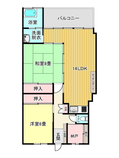 キャッスル伊東の間取り