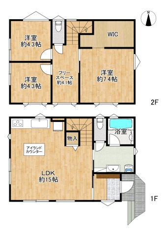 【オリジナルが詰まった築浅の家】太白区八木山南1丁目の間取り