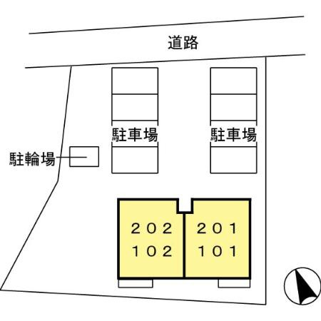 カーサフェリーチェ【10,000円キャッシュバック対象物件】の駐車場|駐車場があります
