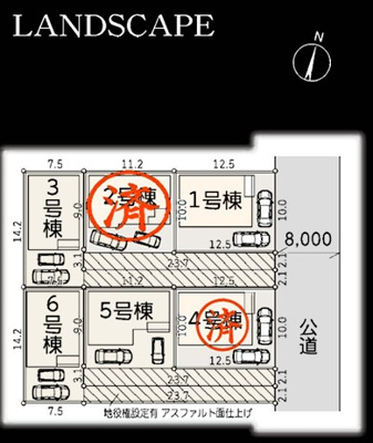 【区画図】 | 藤沢市菖蒲沢第3 新築戸建 全6棟