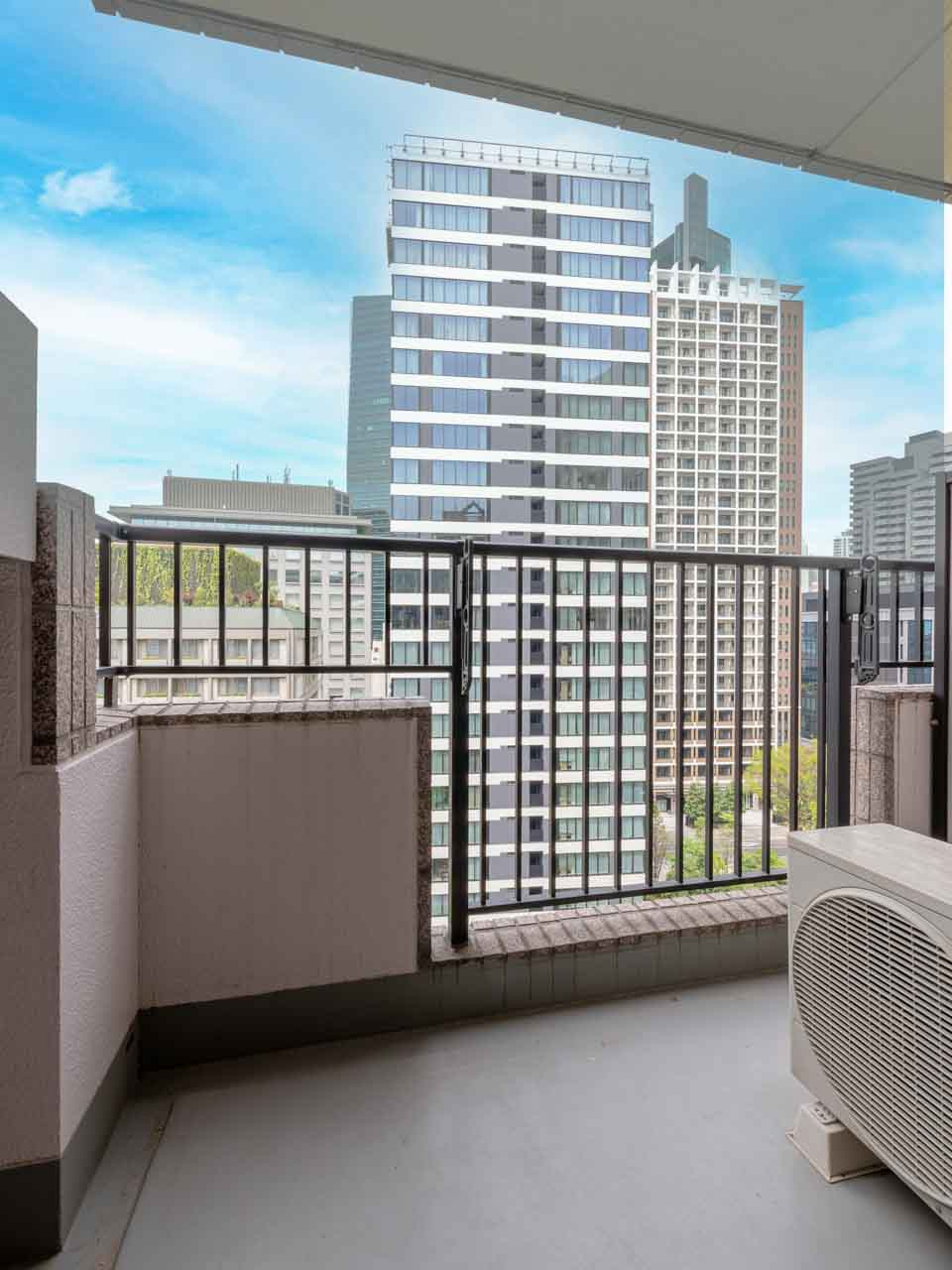 六本木ビュータワーのバルコニー