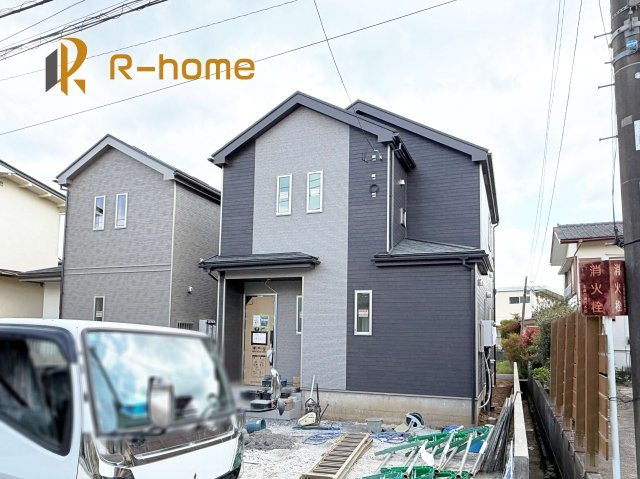 土浦市中村南3丁目　新築戸建て　A号棟の外観|2026年5月完成予定！近隣の同仕様完成物件をご見学いただけます♪