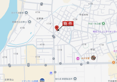 【地図】 | 鈴鹿市庄野東1丁目《2号棟》 | 広域Map