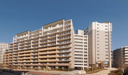 ロイヤルパークスリバーサイドの外観パース