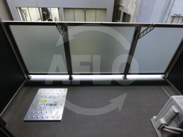 プレサンス梅田東アルファのバルコニー|プレサンス梅田東アルファ　バルコニー