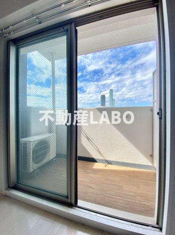 ラシーヌ天王寺町南のバルコニー