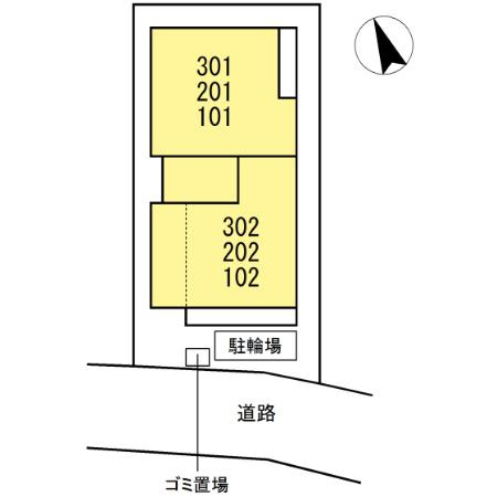 ライラック大船の区画図