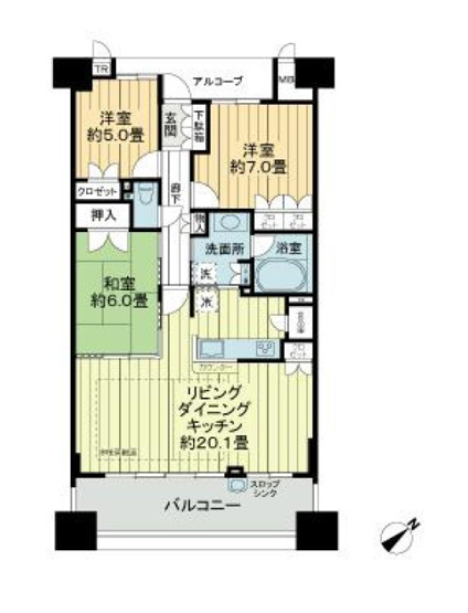 【間取り】 | リバーガーデンコスモスクエア