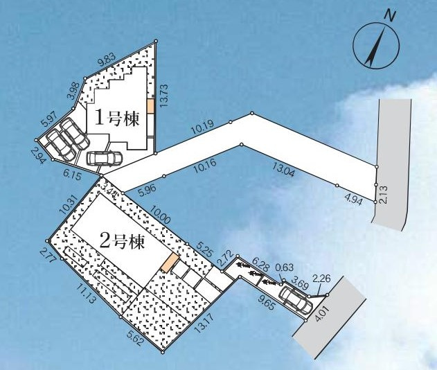 省エネ住宅　新築　４LDKの区画図|1号棟