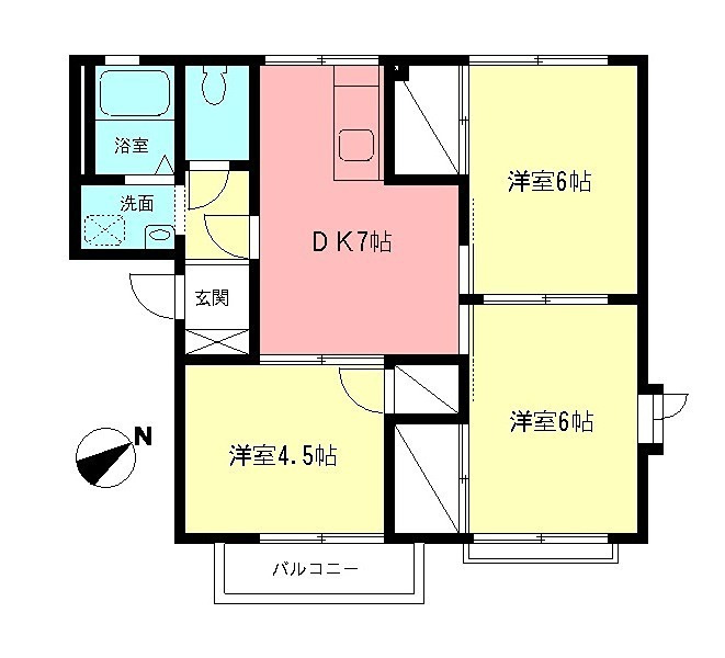 ハイツ古関の間取り